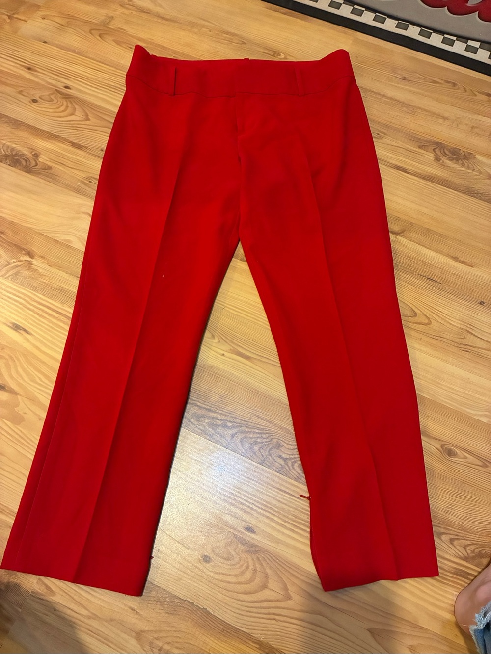 Alice + Olivia Red Dress Pants Trousers Size 12